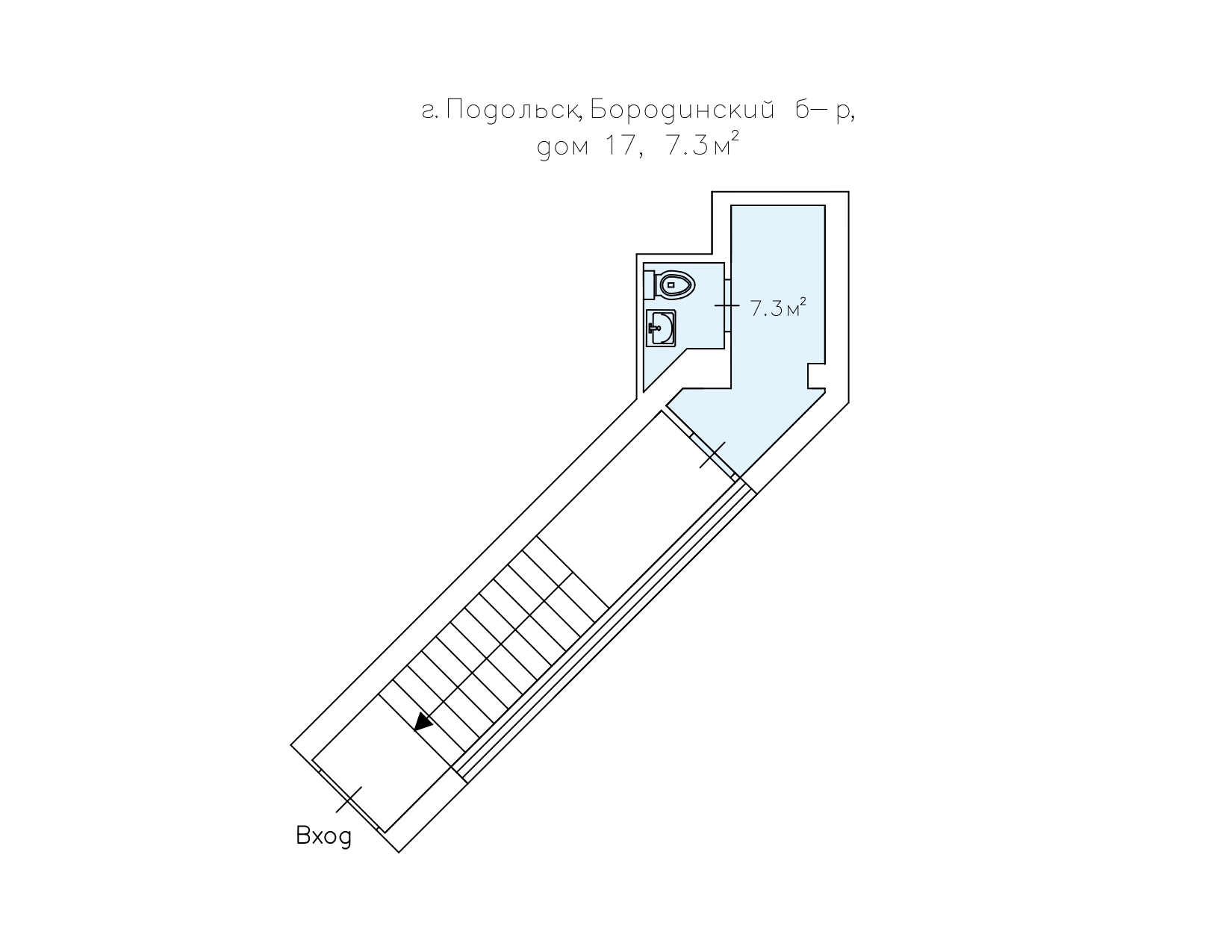 7.3 кв.м